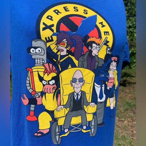 NWOT Fusion/Hybrid X-Men & Futurama T-Shirt - Picture 6 of 10